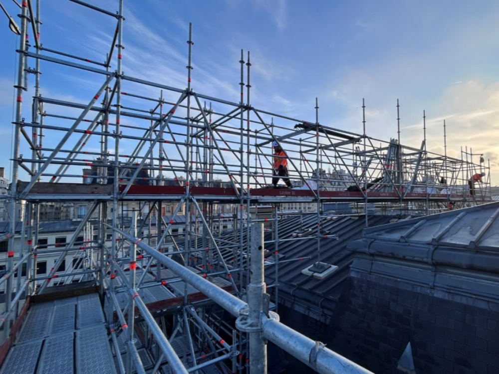 Layher rénove le château de la Muette. © groupe Layher et ses filiales